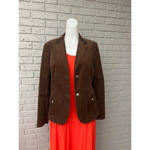 Brooks Brothers Women Brown Corduroy Blazer Size 8